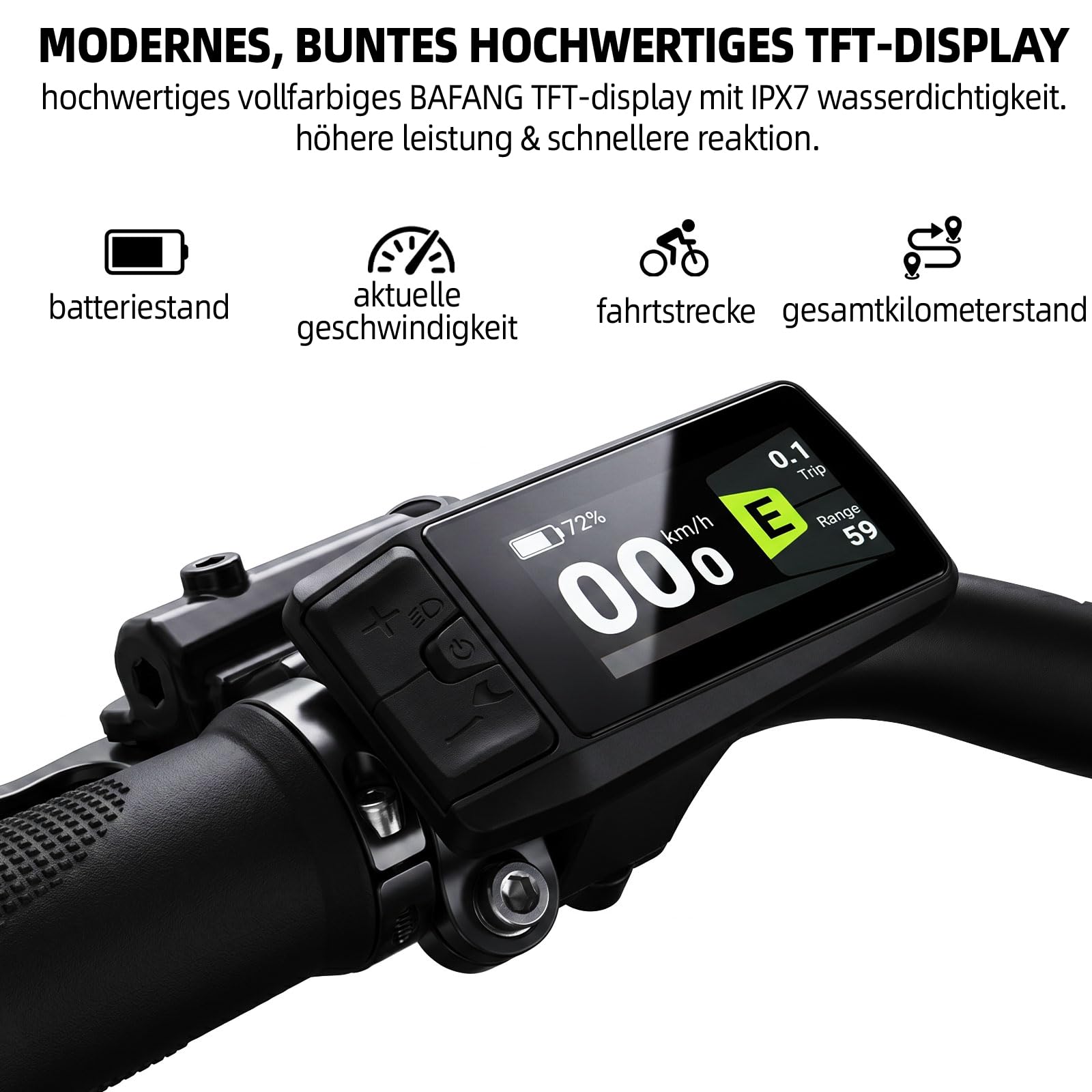 ttgo C7 SE 28 Zoll E-Bike für Damen & Herren, Pedelec mit BAFANG 250W Mittelmotor 75Nm, 36V 18Ah Akku abnehmbar, 110–130 km Reichweite, Shimano 9-Gang, CST 28"*2.0, StVZO