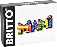 Vista 2 de BRITTO Romero - Imán decorativo de goma multiusos (tamaño grande), diseño de Miami (palabra)