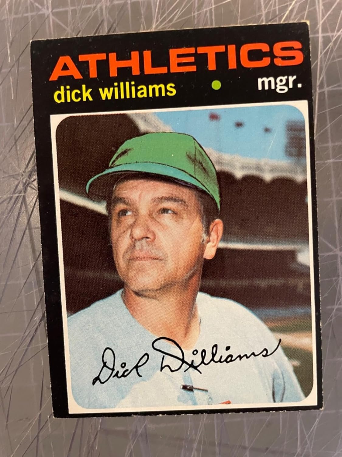 1971 Topps #714 Dick Williams Oakland Athletics Hi# Baseball Card Nm #2 - Slabbed Baseball Cards