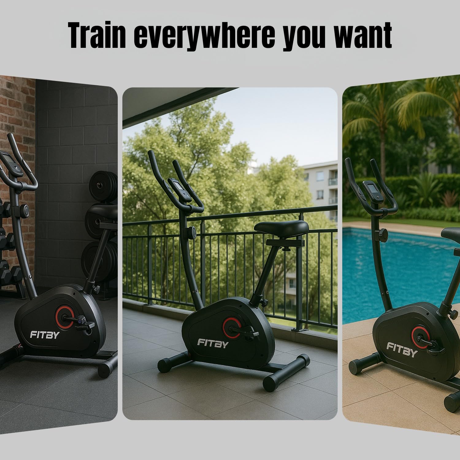 Vélo D'Appartement Pour La Maison - Vélo D'Appartement Magnétique Avec 8 Niveaux De Résistance Et Moniteur De Fréquence Cardiaque | Appareil De Fitness D'Intérieur Avec Selle Réglable