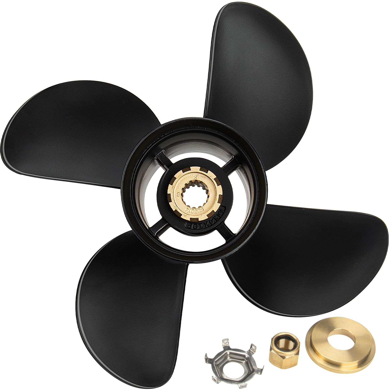 VIF Boat Propeller fit Mercruiser Alpha One/Bravo One Mercury Outboard Motors 135HP 150HP 175HP 200HP 225HP 250HP 300HP, 2&4-Stroke, Aluminum Propellers,15 Spline Tooth, Rh
