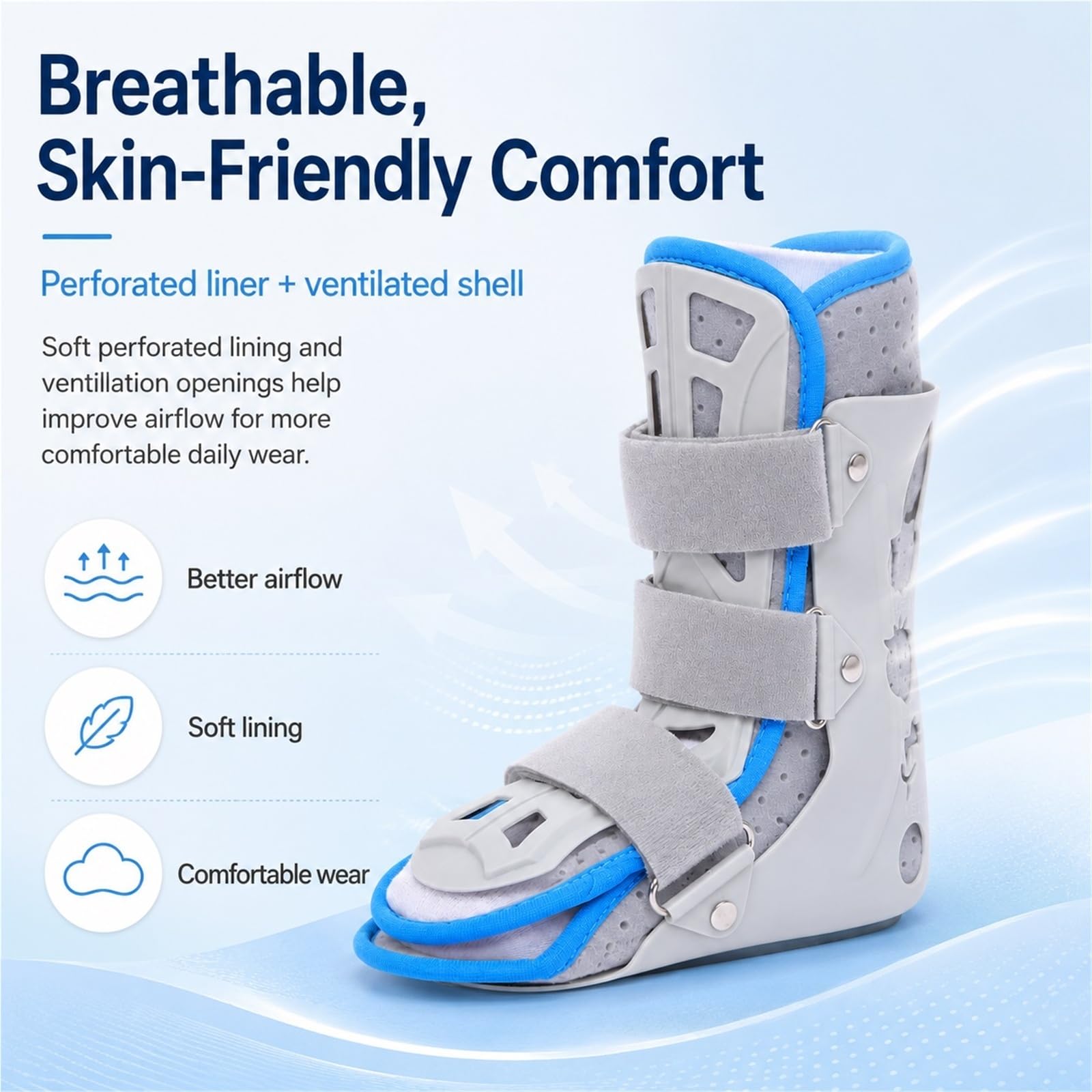 Ortesis Tobillo Pie Infantil AFO Férula para Pie Equino Niños Soporte Corrector de Marcha para Rehabilitación Parálisis Cerebral Hemiplejía y Esguinces