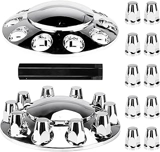 Youxmoto Front Axle Wheel Cover Kit Chrome