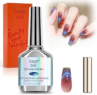 Esmalte de uñas de gel ojo de gato con diaman...