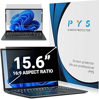 PYS Laptop Privacy Screen 15.6 Inch for Lenovo HP Dell ASUS Acer Msi Samsung - Removable 16:9 Aspect Privacy Protector Screen Filters - Anti Glare & Blue Light Screen Privacy Shield
