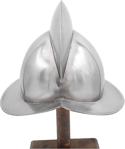 Medieval Warrior Casco medieval Morion Boat de acero para adultos Disfraces medievales