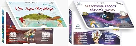 gen  ocuk 4. S n f On Ada Krall  + Uzaydan Gelen Gizemli Kutu Serisi 20 Lu Hikaye Seti