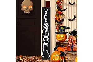 Halloween Welcome Sign for Spooky Porch Decor