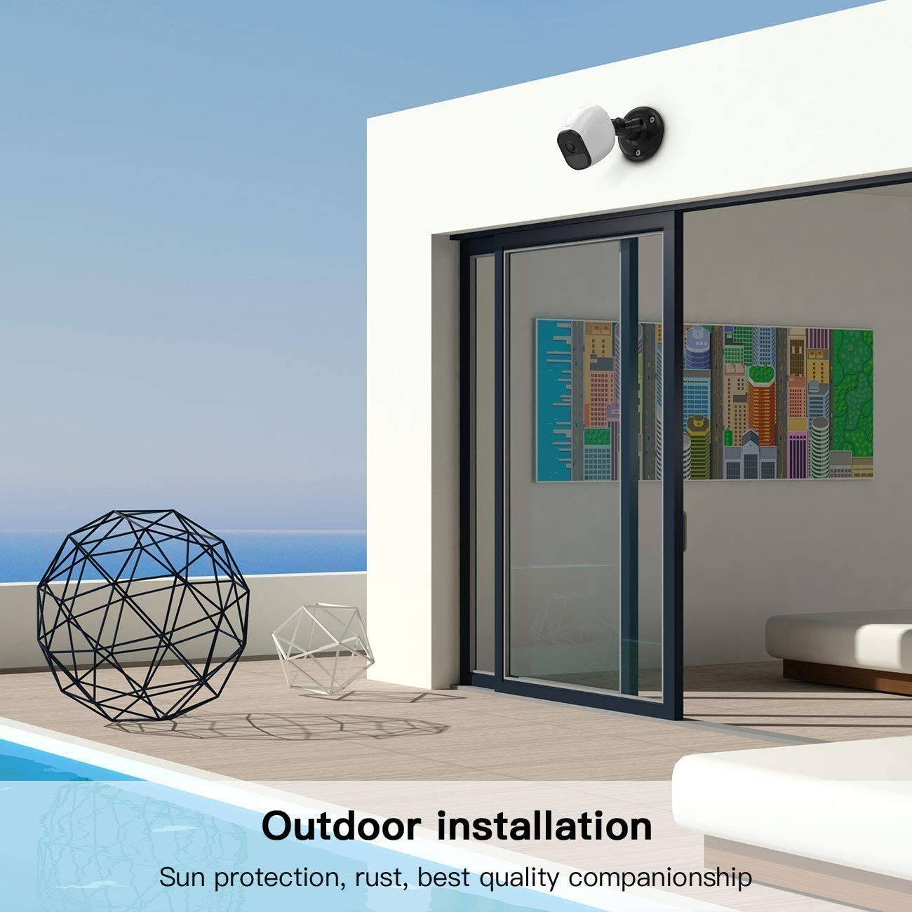 【Última versión】 Soporte de pared ajustable para interiores y exteriores para Arlo Essential/XL Gen 2/Pro/2/3/4/Arlo Pro 5s/Ultra/, eufyCam 2C/2C Pro, 2/2 Pro, 3C/S300, 3/S330, Wyze Cam Pan/V3 (3