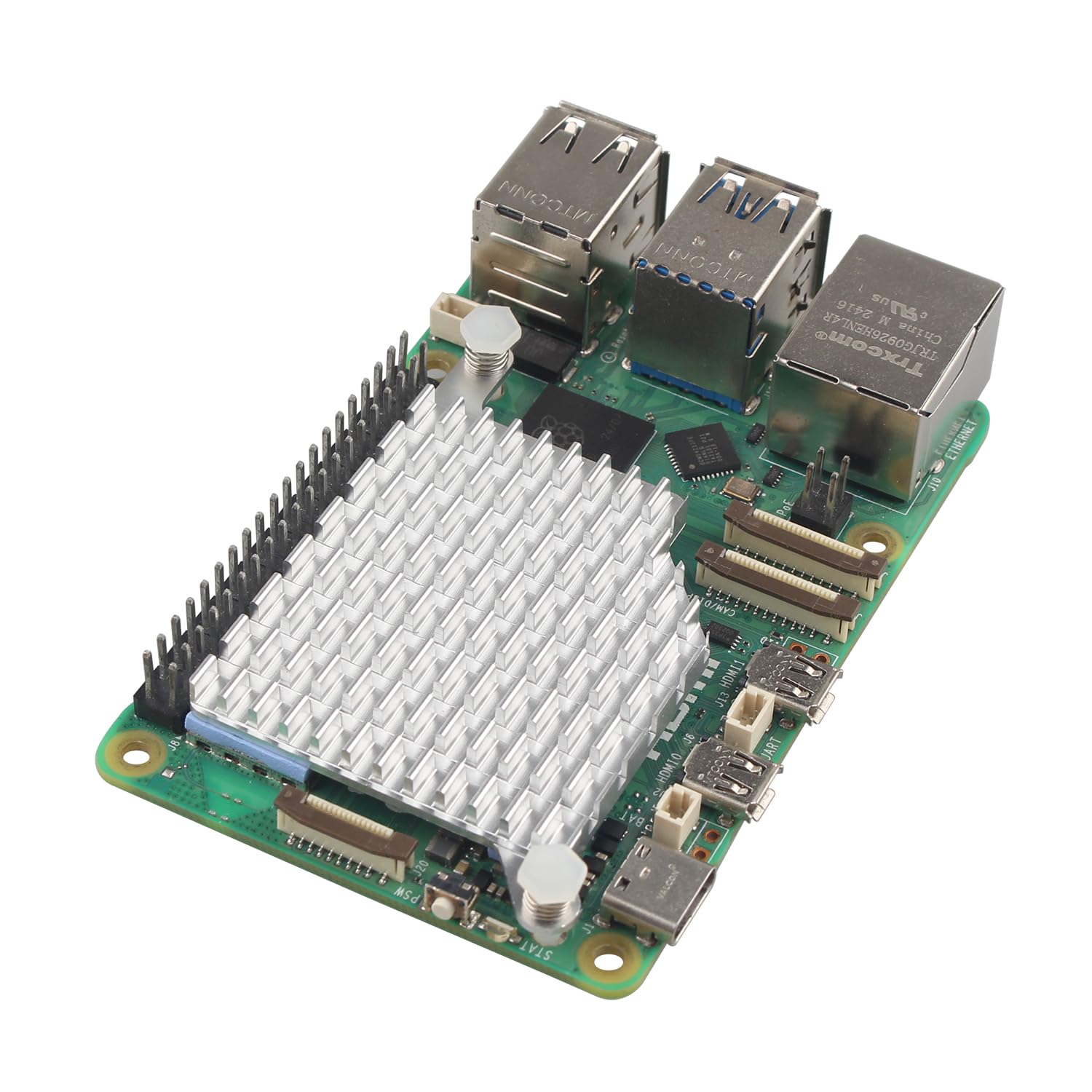 ZDE ZP583 PoE HAT PCIe To M.2 Key-M NVMe SSD Adapter Board
