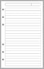 Compact Size Notes Pages Planner Insert, Sized and Punched for Franklin Covey Compact and Other Notebooks 4.25 x 6.75