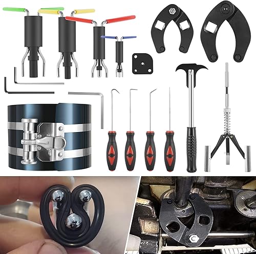 Kit de herramientas de reparación de cilindros hidráulicos Para minicargadoras, cargadoras, retroexcavadoras Incluye llave de prensaestopas