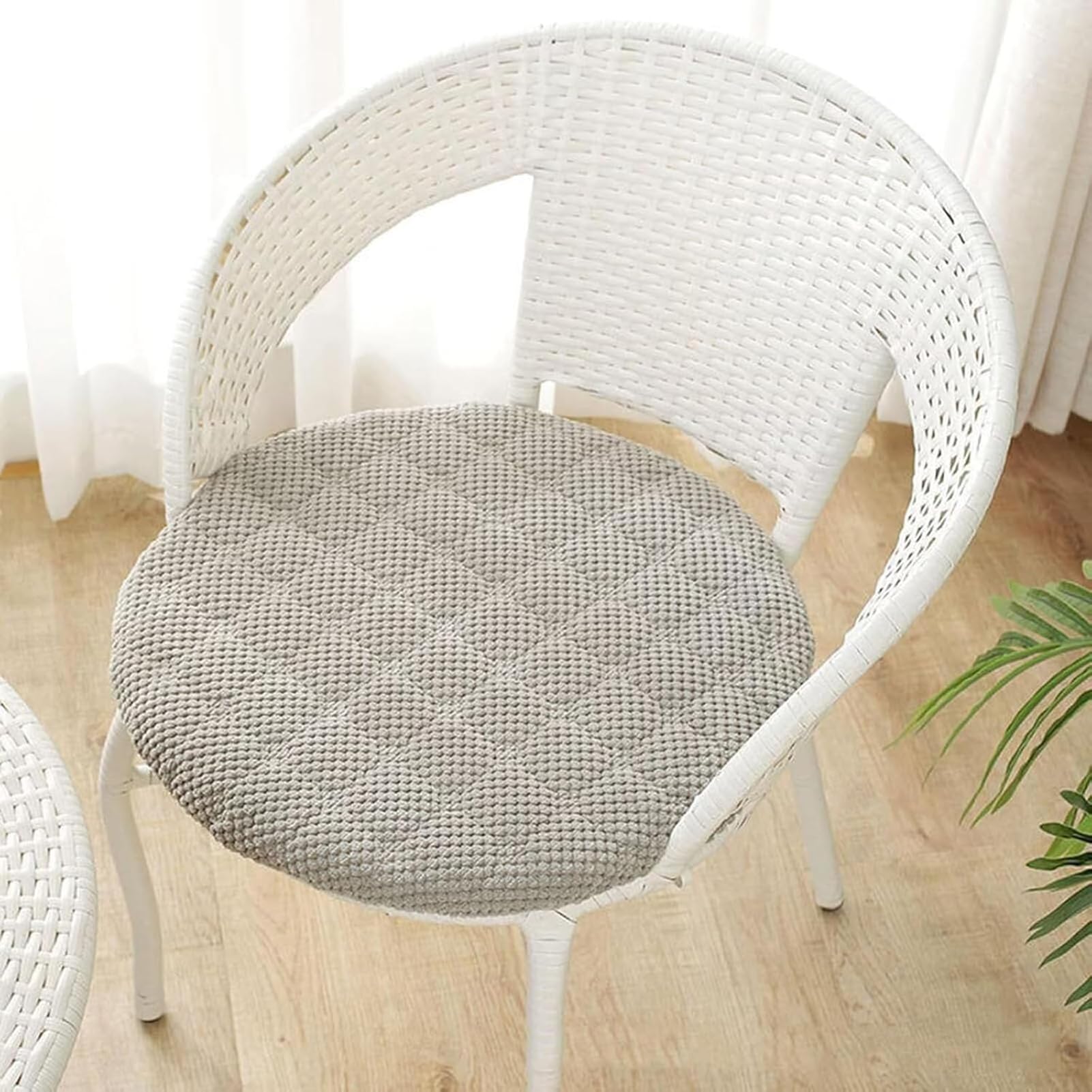 Generisch Sitzkissen Rundes Sitzpolster 40cm Bodenkissen Cozy Stuhlkissen