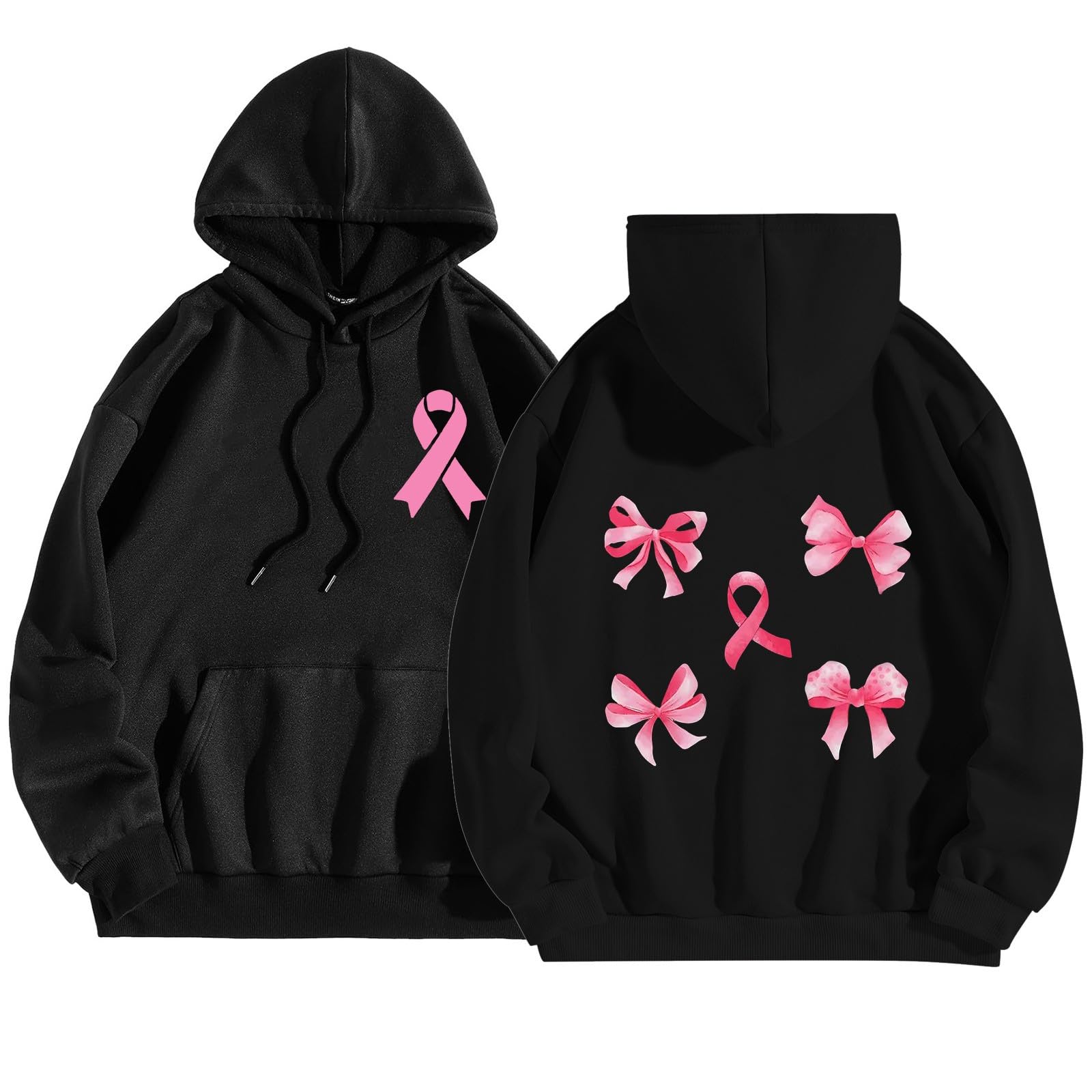 Sweat Octobre Rose pull ample XL femme pour camoufler les formes