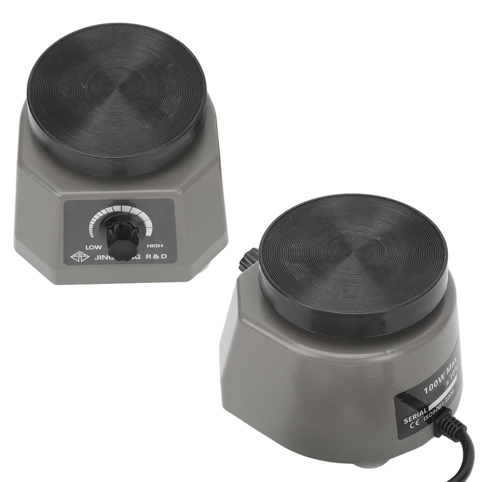 Vibromasseur Dentaire 10,2 Cm Oscillateur de Laboratoire Shaker Rond, Machine D'équipement de Vibrateur de Laboratoire Dentaire pour Mélanger le Plâtre, le Gypse, le Moulage de