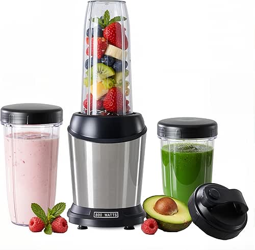 Simple Deluxe Personal Smoothie Blender, 800W Blenders for Shakes and