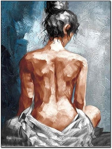 THAELY Póster de arte sexy en lienzo, arte para la pared, baño, dormitorio, decoración abstracta y sexy, mujer nude, decoración de pared, lienzo