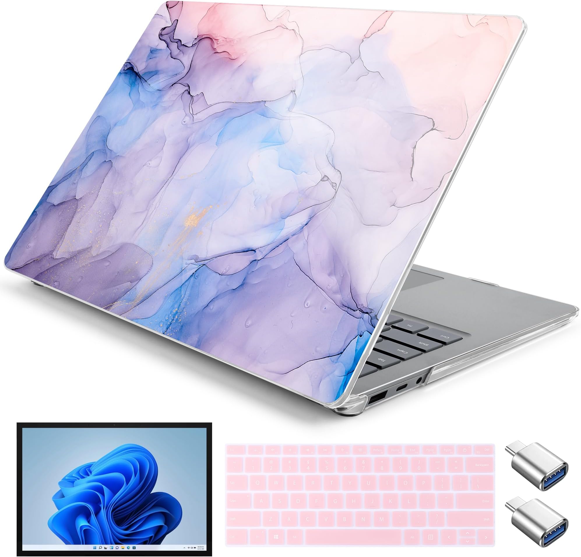 Amazon.com: Yebiseven Case for Microsoft Surface Laptop 5/4/3 15 inch ...