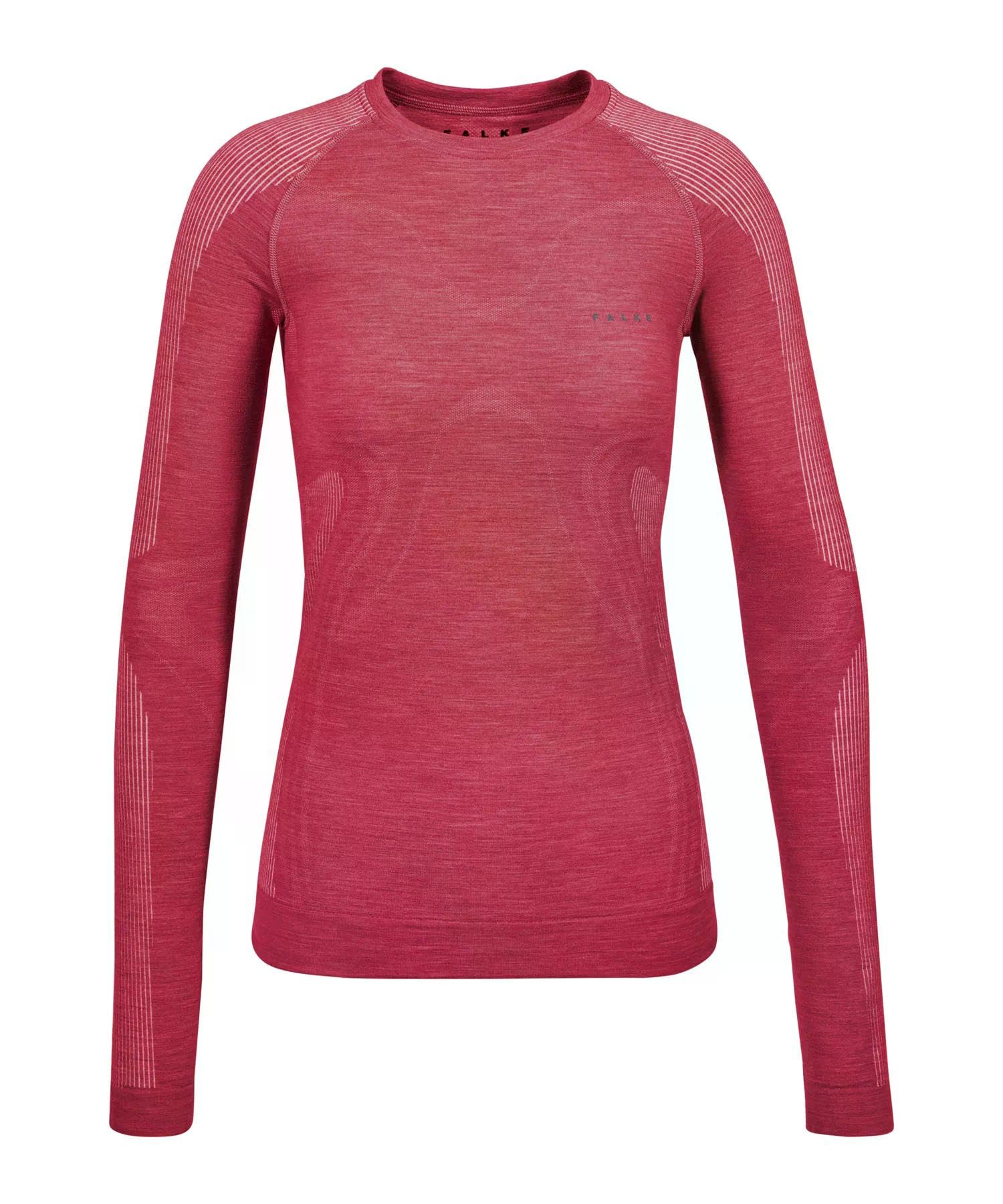 Falke Damen Wool-Tech Light Round Neck Funktionsshirt Langarm atmungsaktiv klimaregulierend geruchshemmend nachhaltige Wolle Funktionsmaterial warme und kalte Temperaturen Sportunterwäsche 1 Stück