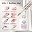 BORN PRETTY Builder Gel for Nails, 8-in-1 Extension Gel Strengthener Gel Hard Builder Nail Gel Base Top Gel, Natural Nude Gel Builder Rhinestone Nail Glue Gel in A Bottle 15ML