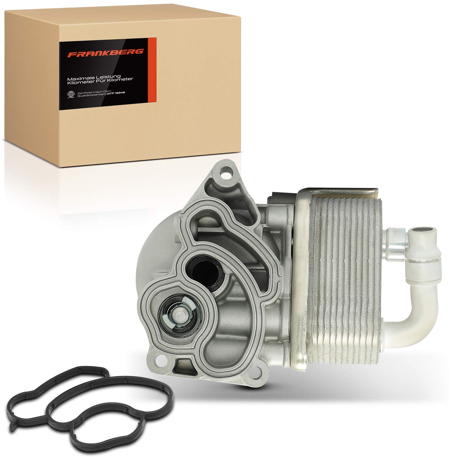 Frankberg Ölkühler Motoröl Wassergekühlt mit Filter Kompatibel mit 3er E46 E90 E91 E92 E93 1er E81 E82 E87 E88 5er E60 E61 X1 E84 X3 E83 Z4 Roadster E85 Replace# 11427508967