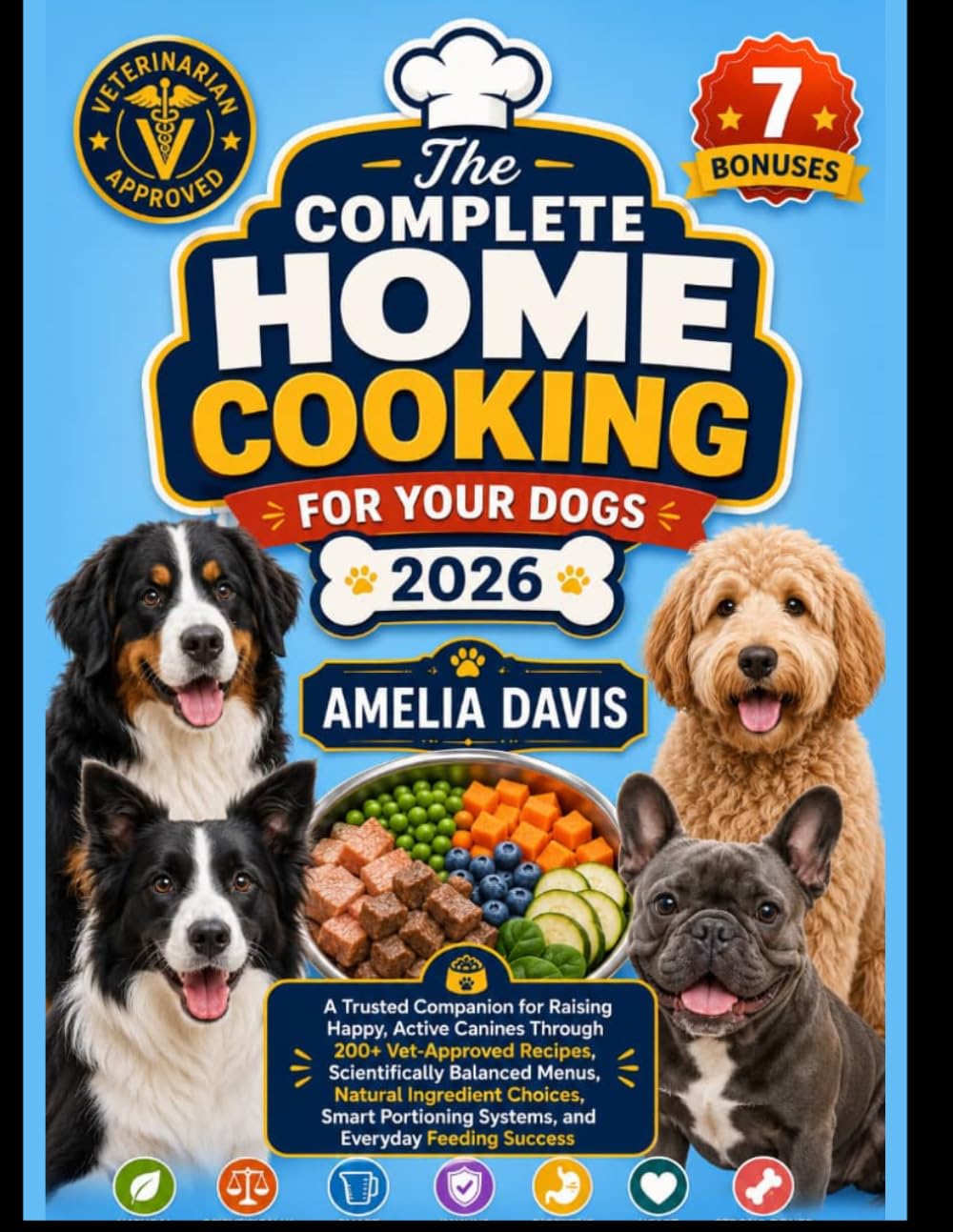 The Complete Home Cooking for Your Dogs 2026: A Trusted Companion for Raising Happy, Active Canines Through 200+ Vet-Approved Recipes, Scientifically ... Davis's Wholesome Recipes for Dogs Series)