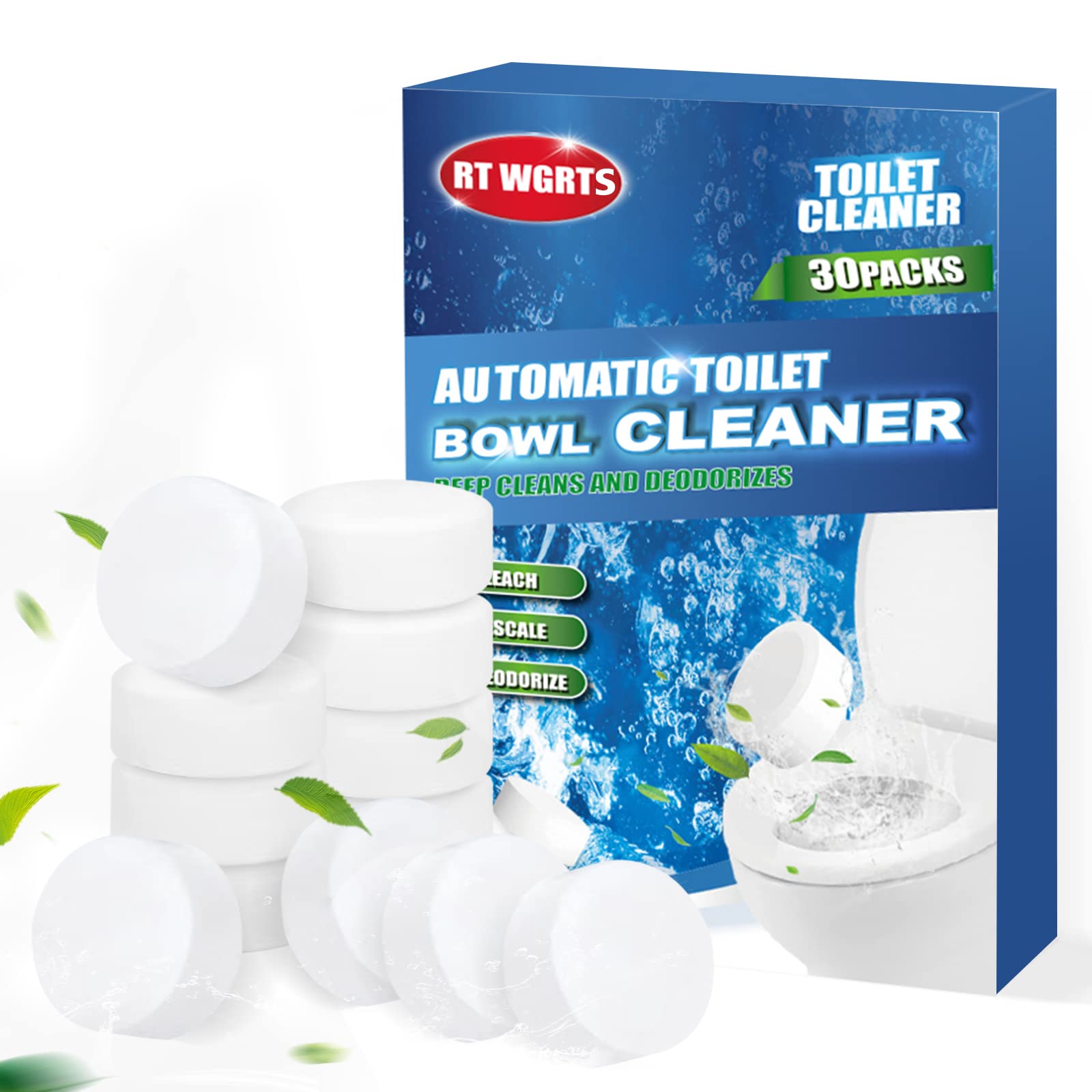 Buy 30 Pack Automatic Toilet Cleaner s Toilet s with Bleach Household