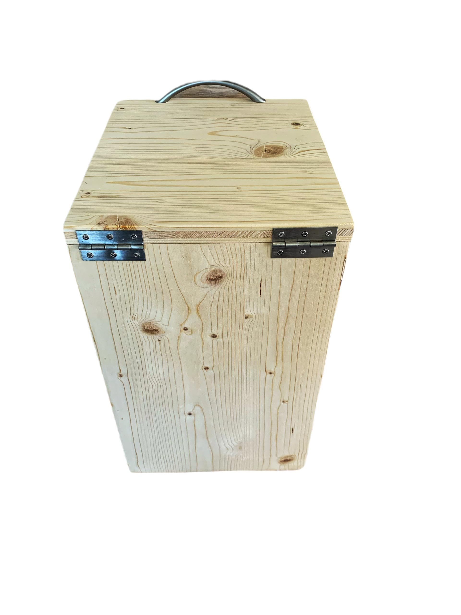 Bac à copeaux avec couvercle en bois pour toilette sèche - Fabrication Française Artisanale