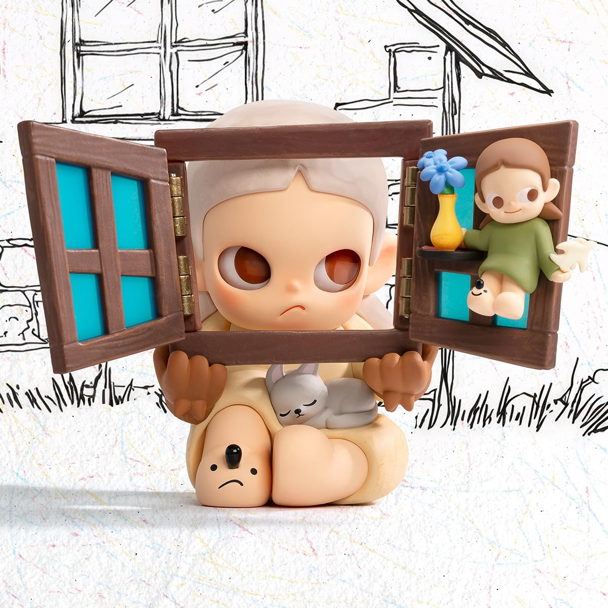 POP MART Zsiga Through Another Window Figure 1PC Articulated Character Premium Design Gifts for Women Fan-Favorite Collectible Art Toy - Image 2