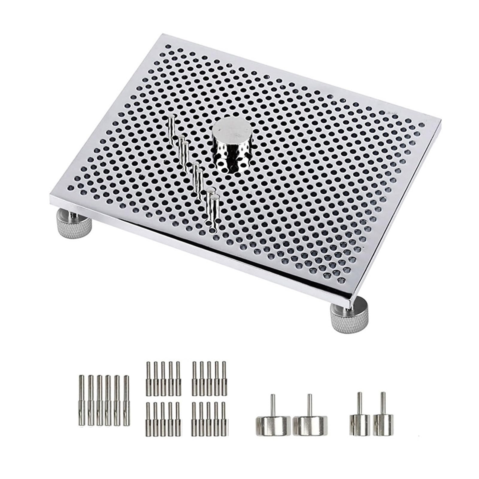 PANGBOER Aluminum Wire Jig Complete Jewelry Making Tool Set Practical Wire Looping Kit Bending Board for Jewelry Aluminum Jig