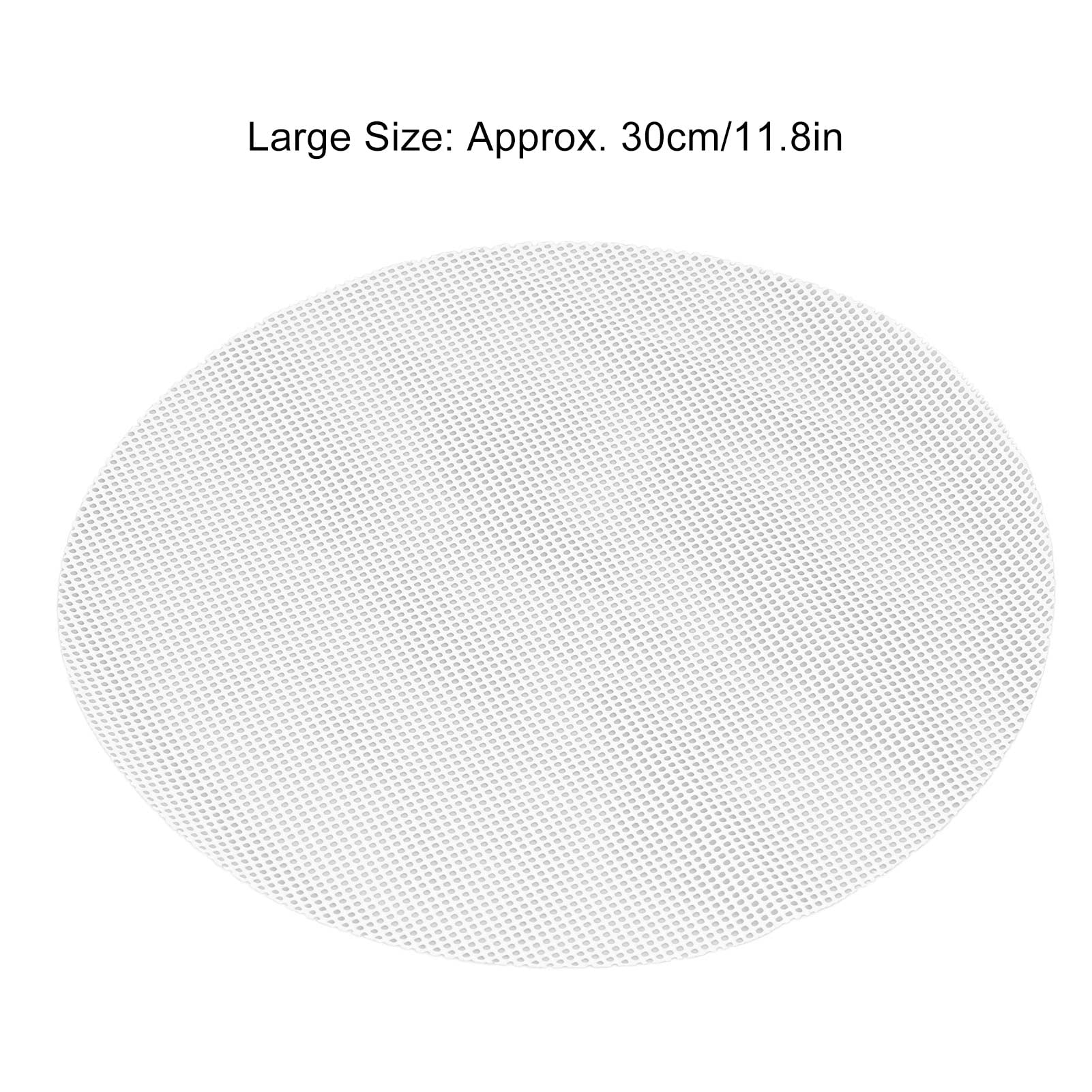 Silicone Steamer Liners Mesh Mat, 10pcs Reusable Round Silicone Steamer Liners Non stick Silicone Steamer Mesh Mat Pad for Home Kitchen(30cm/11.8in)
