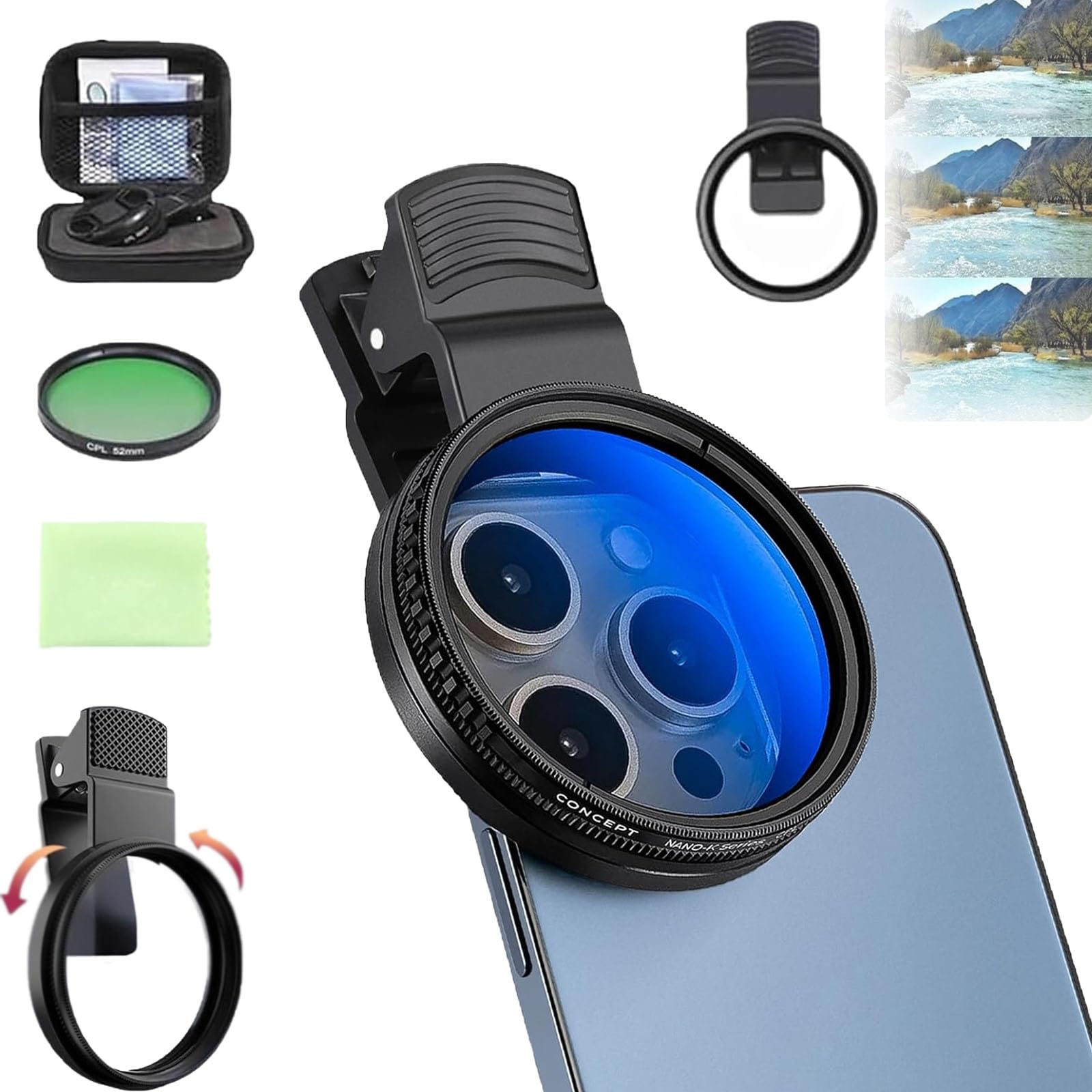 Iphone Nd Filter NEEWER 67 Mm NDCPL Effect Filter Set With Mobile