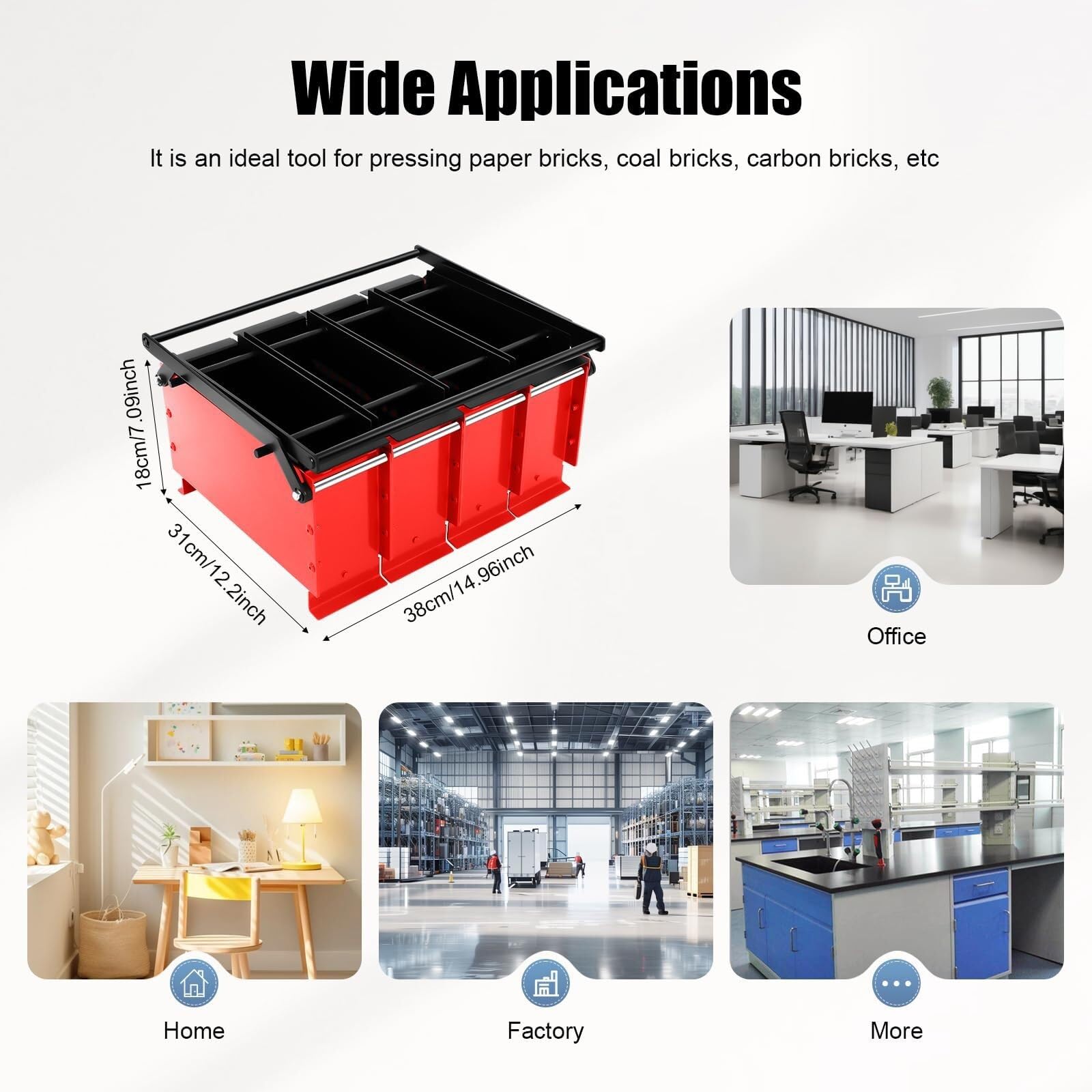 Ręczna Maszyna Do Produkcji Cegieł Papierowych, Wytrzymała Maszyna Do Brykietowania Gazet, Przyjazne Dla środowiska Paliwo Do Spalania Drewna, 4-kratowa, Wydajna Konstrukcja Drenażu