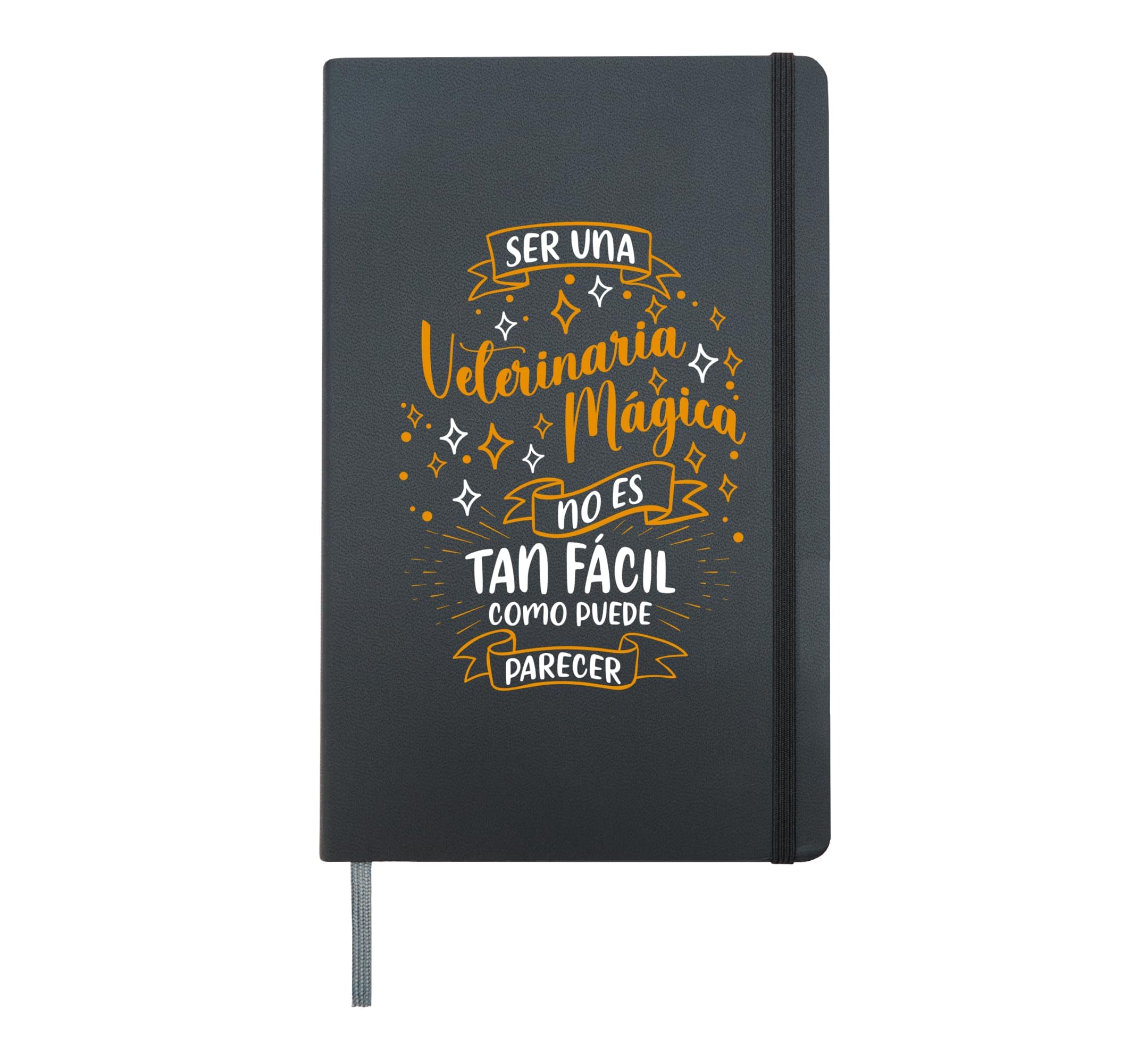Una Veterinaria Mágica Regalo Original Para Una Veterinaria Hardcover Journal, Black