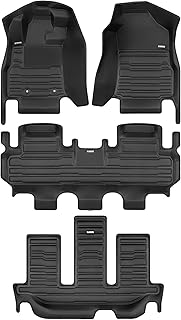 TuxMat - for Subaru Ascent 8-Seater 2019-2024 Models - Custom Car Mats - Maximum Coverage, All Weather, Laser Measured - This Full Set Includes 1st, 2nd and 3rd Rows