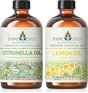 EVOKE OCCU Citronella Essential Oil and Lemon Essential Oil - 4 Fl Oz