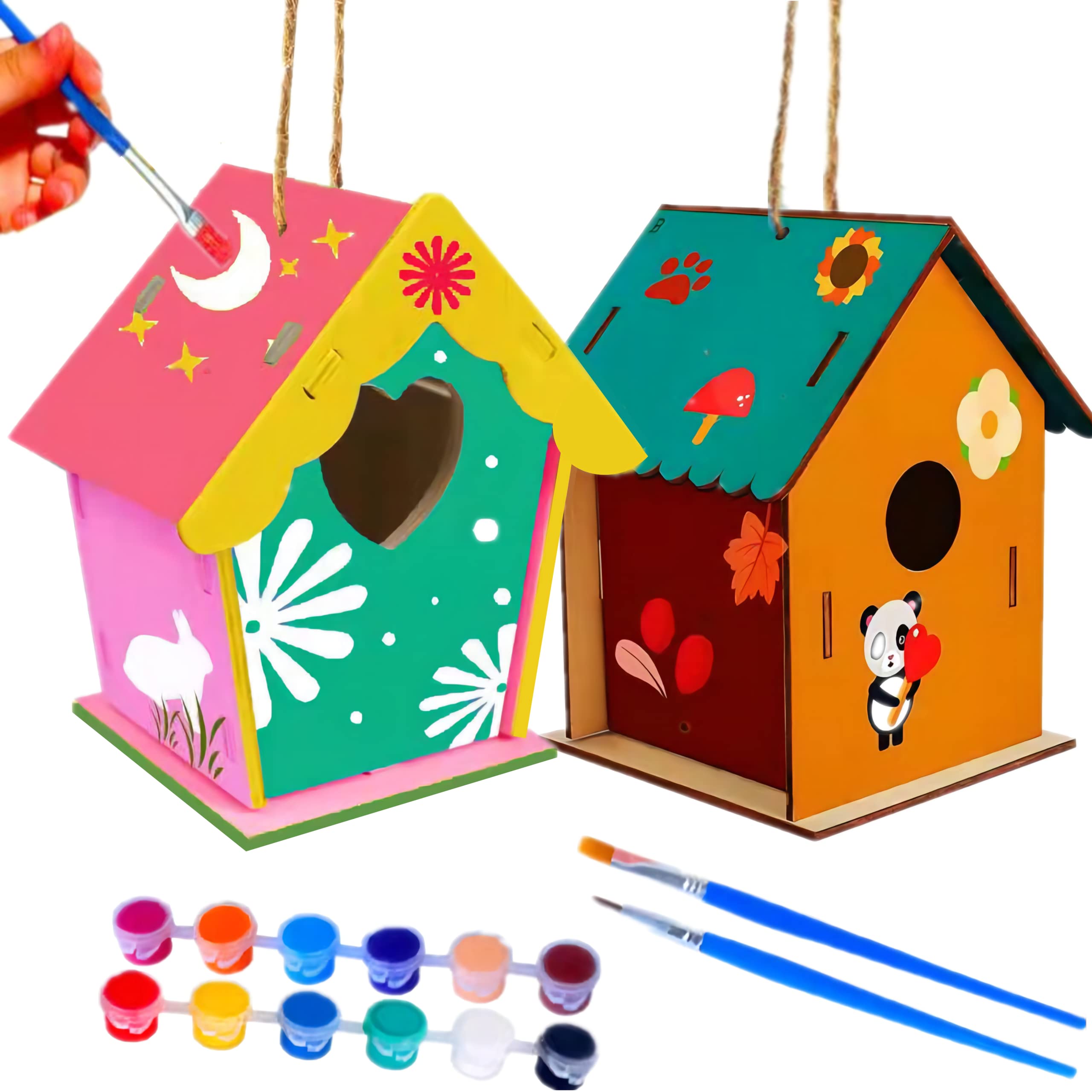 Buy Kids Crafts Wood Arts And Crafts For Kids DIY Bird House Kit For