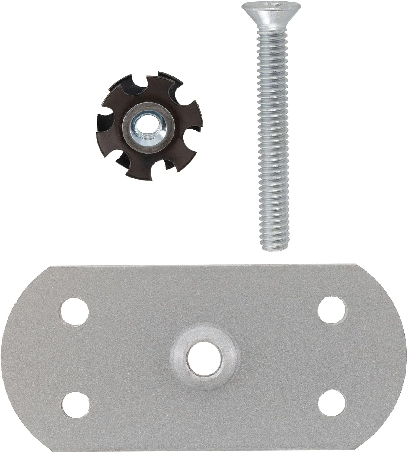 ToughGrade Oval 4 Hole Silver Pad w/Bolt and Insert Nut
