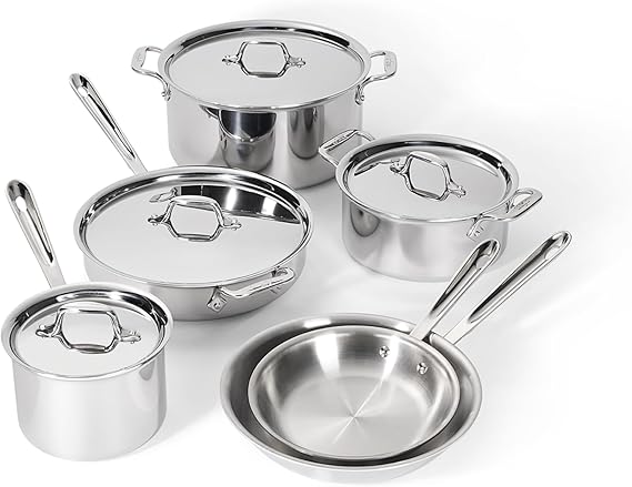 All-Clad D3 3-Ply Stainless Steel Cookware Set