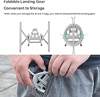 Vista 5 de LICHIFIT Liberación rápida tren de aterrizaje plegable soporte de elevación extendido protector de pierna para DJI Mini 3 PRO Drone Accesorios