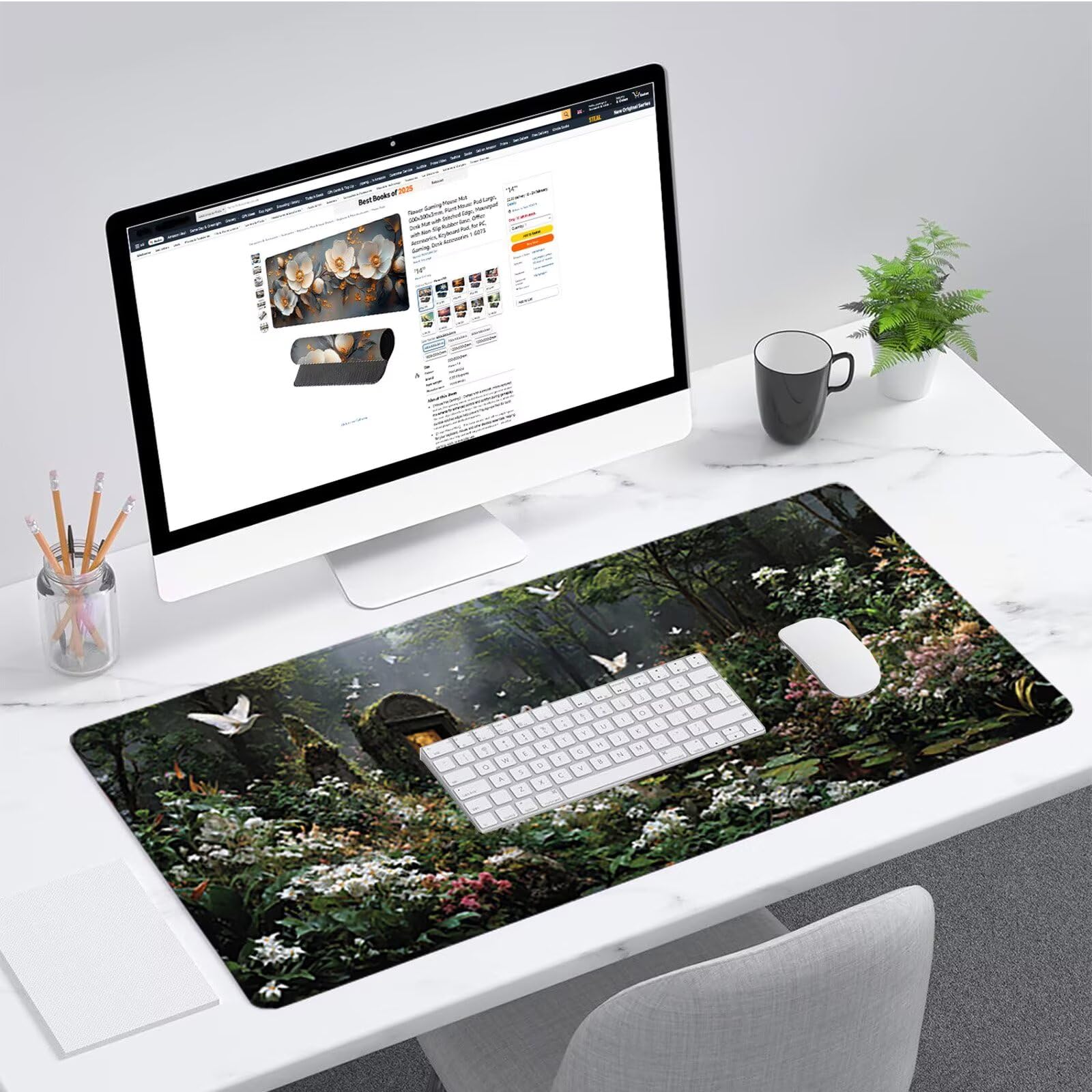 Zobacz Podkładka pod mysz do gier 1600 x 800 x 3 mm, podkładka pod mysz XXL, podkładka pod mysz biurkową z gumową podstawą, akcesoria biurowe, mysz ze szwami na krawędziach, do pracy gracza T-2363