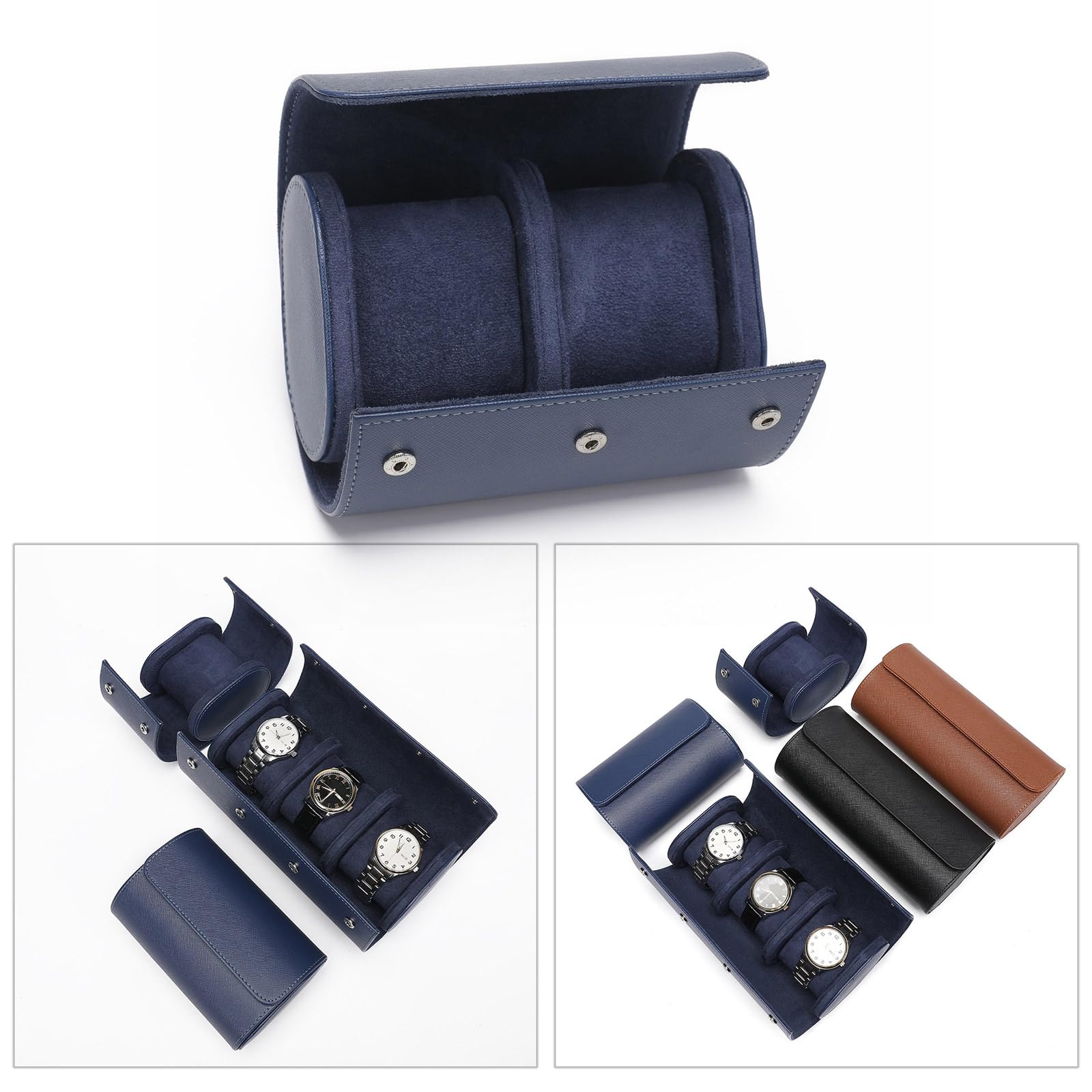 Uhr Box 1/2/3Slot Travel Watch Storage Box Watch Case Organisatoren Schmuckschatz Hülle Watch Roll Staubdichtes Handgelenk