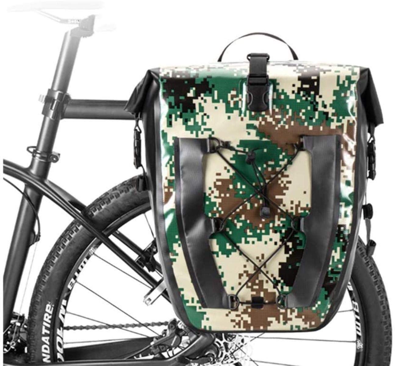 Bicicleta almacenamiento trasero impermeable RJJ alforja de equipaje 27L