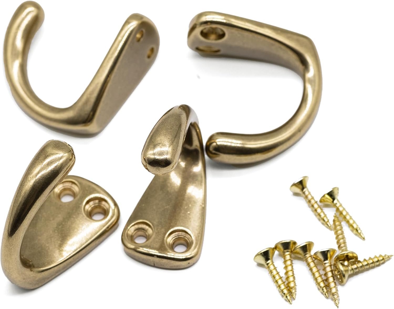 4PCS Vintage Brass Coat and Hat Hook Classic Simple Hooks Wall Mounted Bath Stands for Hanging Clothes Hangers Scarf Towel Key Cup - Image 5