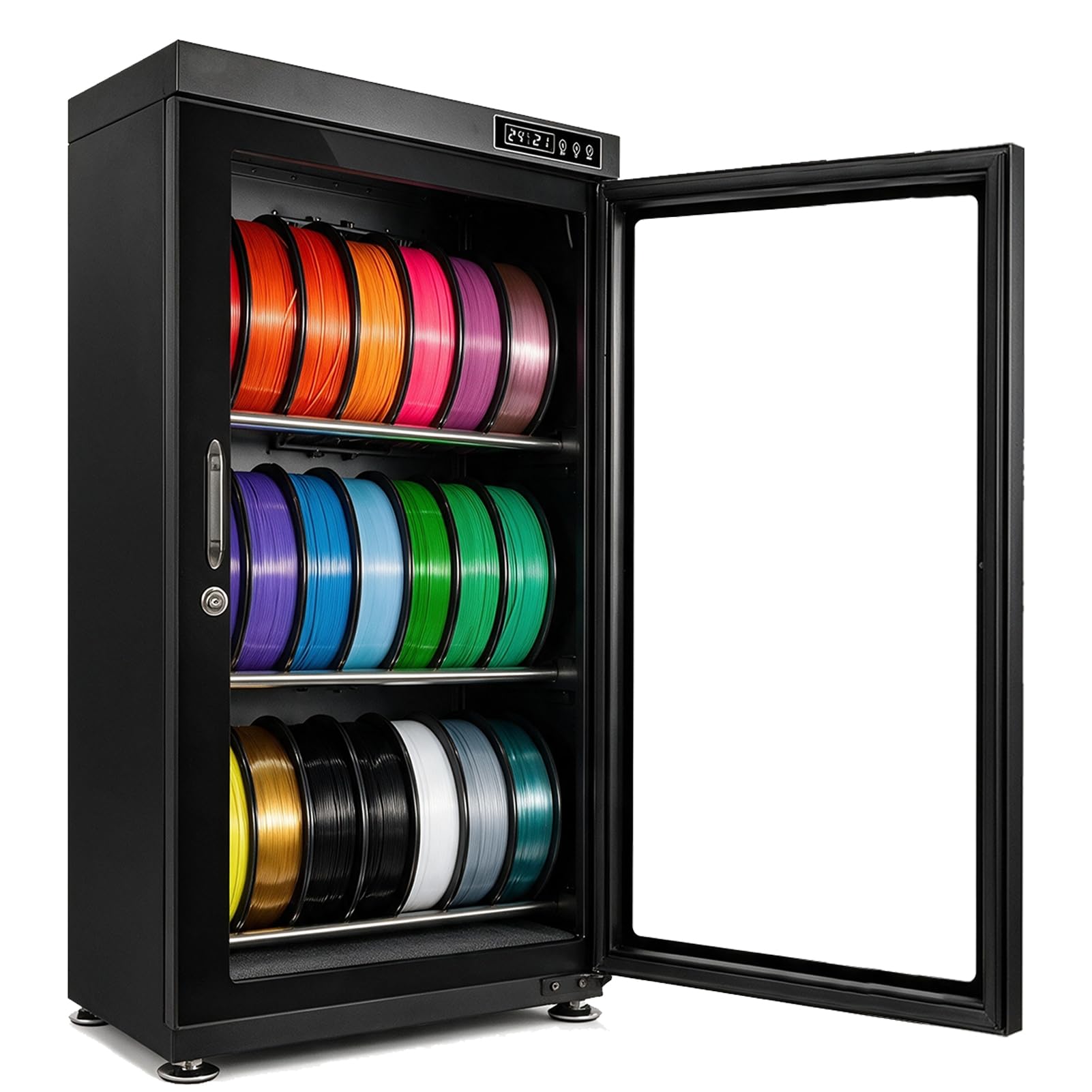 3D Szafka Susząca Do Filamentu Inteligentne Pudełko Do Przechowywania | 70L/115L Szafka Susząca Do Filamentu Z Monitorem LCD System Osuszania Ochronne Przechowywanie Przed Wilgocią Dla PLA(115L)