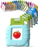 Talking Flash Cards for Toddlers 1 2 3 4 Year Olds&comma; Montessori Language Learning with 224 Words&comma; Pocket Speech Therapy and Autism Playthings&comma; Children&apos;s Sensory Educational Device