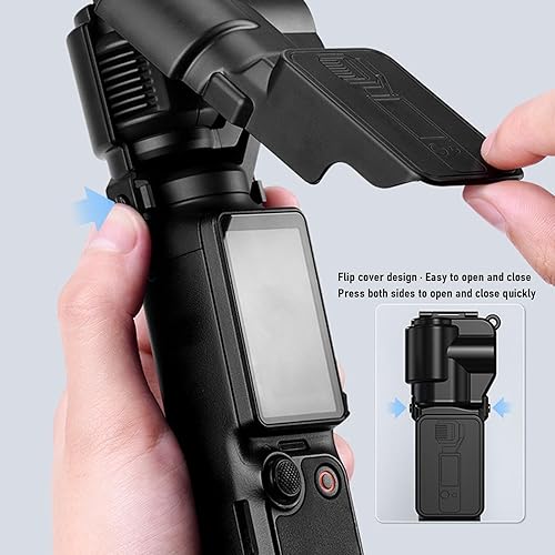Miniatura 3 de Gugxiom Funda protectora para Osmo 3 Accesorios, Gimbal de plástico Protector de pantalla Tapa protectora de lente (negro)