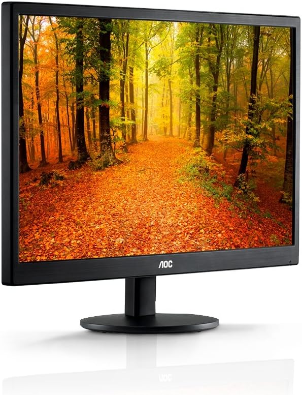 AOC E2070SWHN 19.5" HD 1600x900 Monitor, 5ms, HDMI/VGA, Vesa, Epeat Silver, EnergyStar, 20 Inch HD+