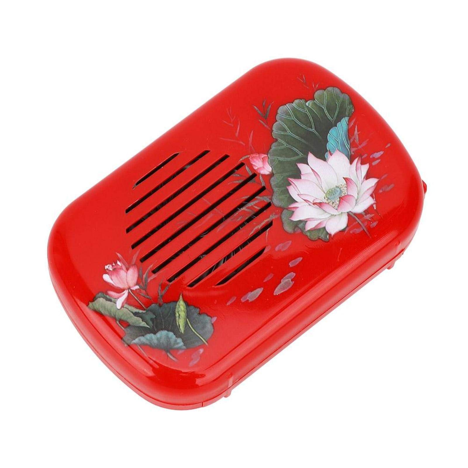 Buddha Music Player, Plastic Portable Buddhist Prayer, Support Single Loop Playback, Clear Sound Practical for Home Buddhist Temple(Maroon)