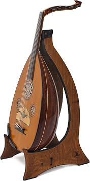 Luxury Collection Cedar Top Pamela Turkish Oud Instrument Handmade Masterpiece with Mother of Pearl Inlay and Free Padded Gigbag Case